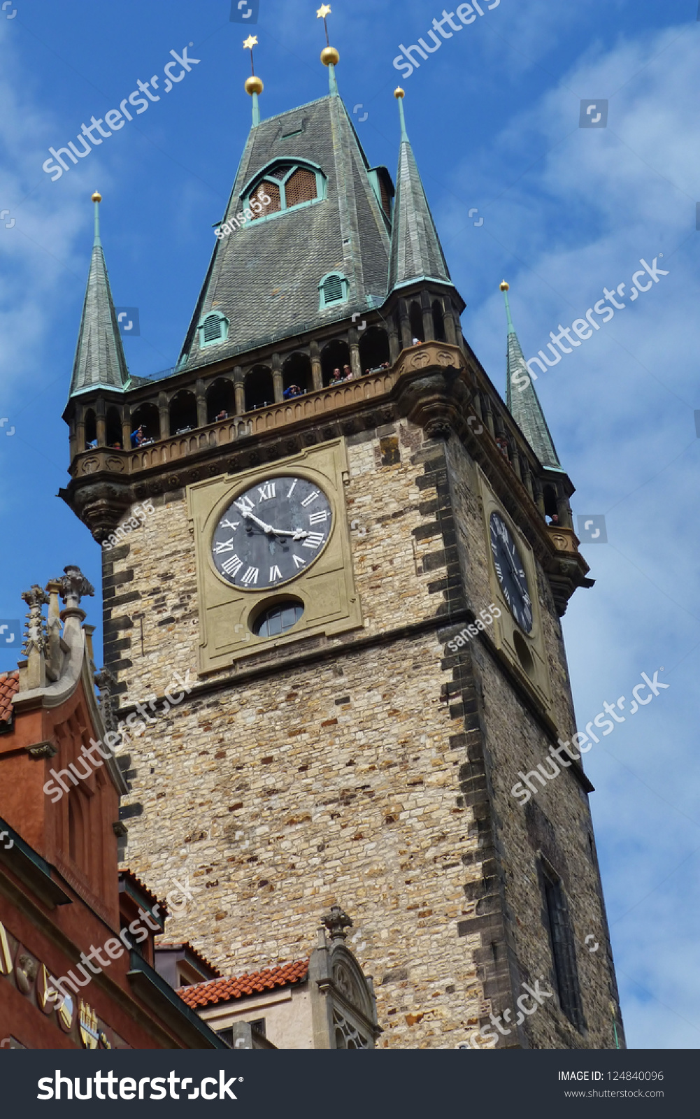 The Astronomical Clock Tower Of Prague Czech Republic Stock Photo