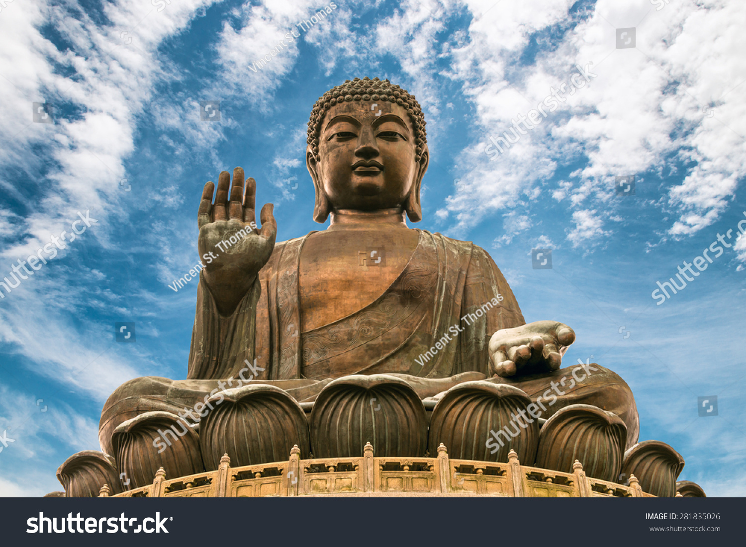 Tian Tan Buddha Statue Images Stock Photos Vectors Shutterstock