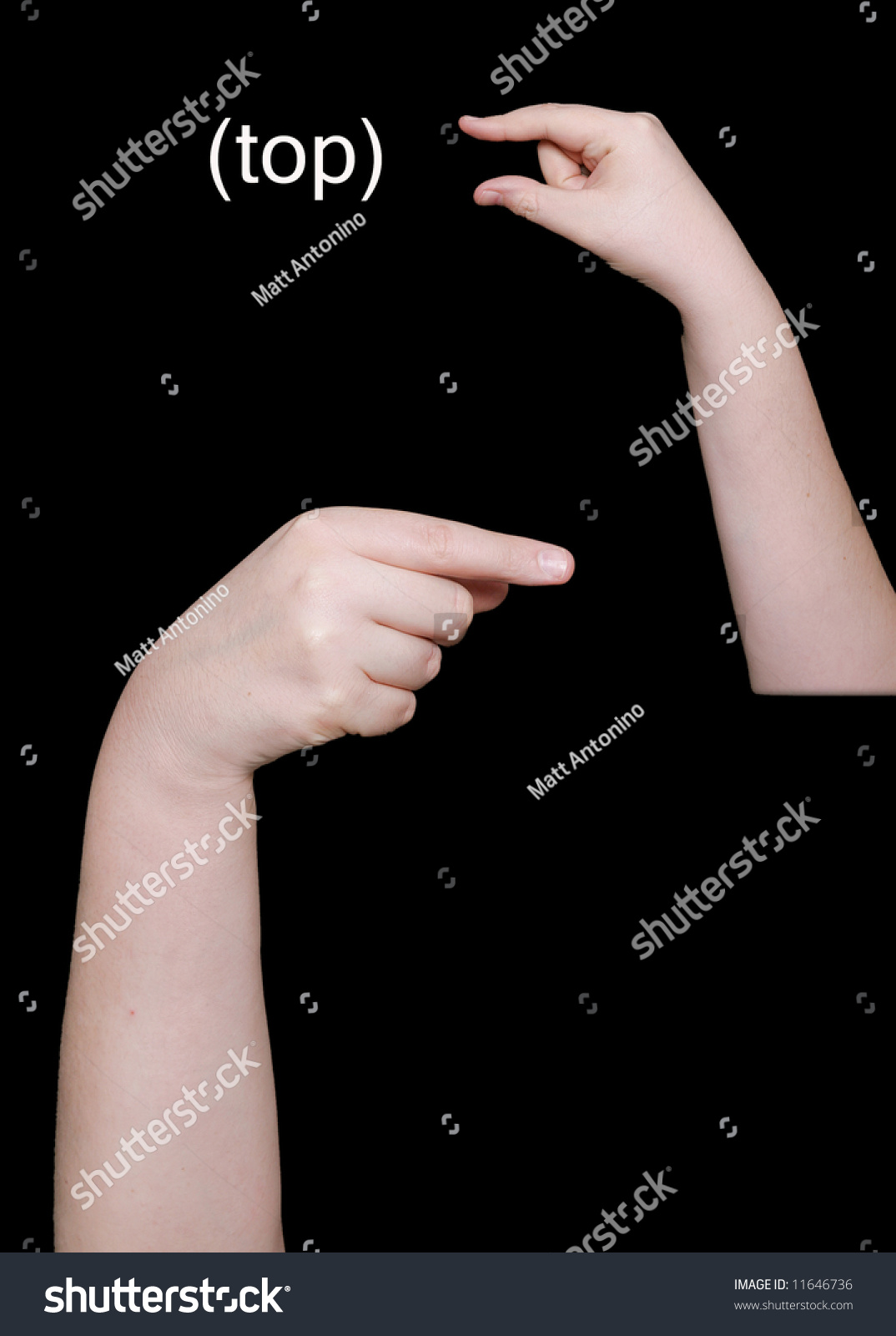 the-letter-g-in-sign-language-on-a-black-background-stock-photo