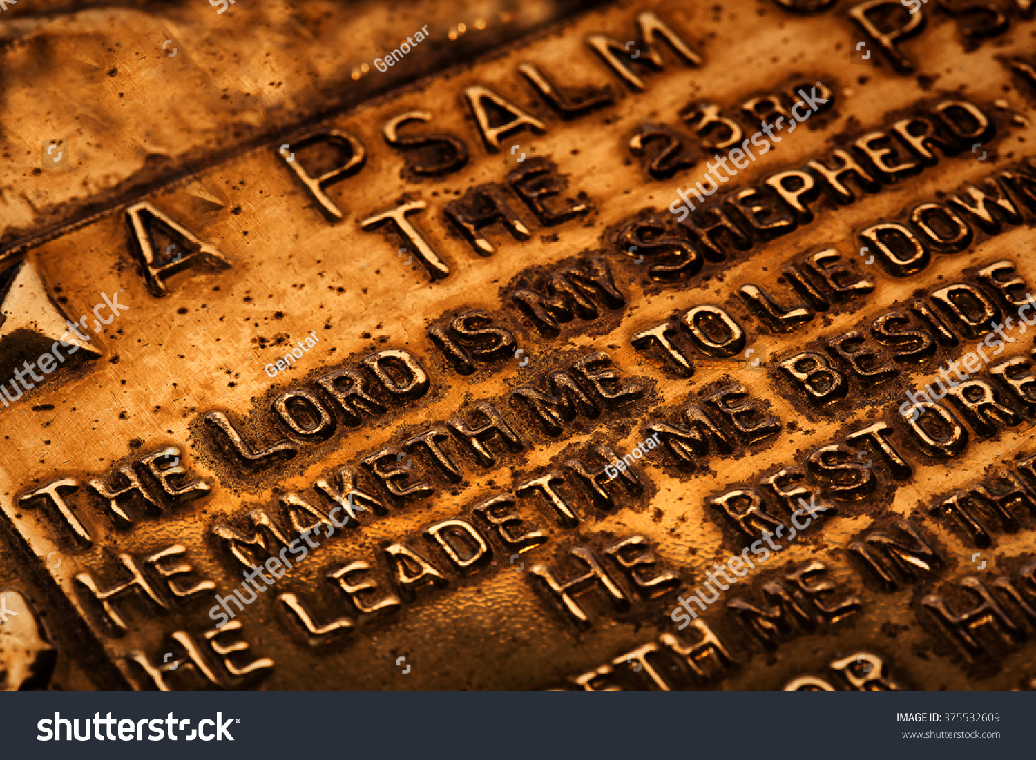 The Lord Is My Shepherd Religious Background Stock Photo 375532609