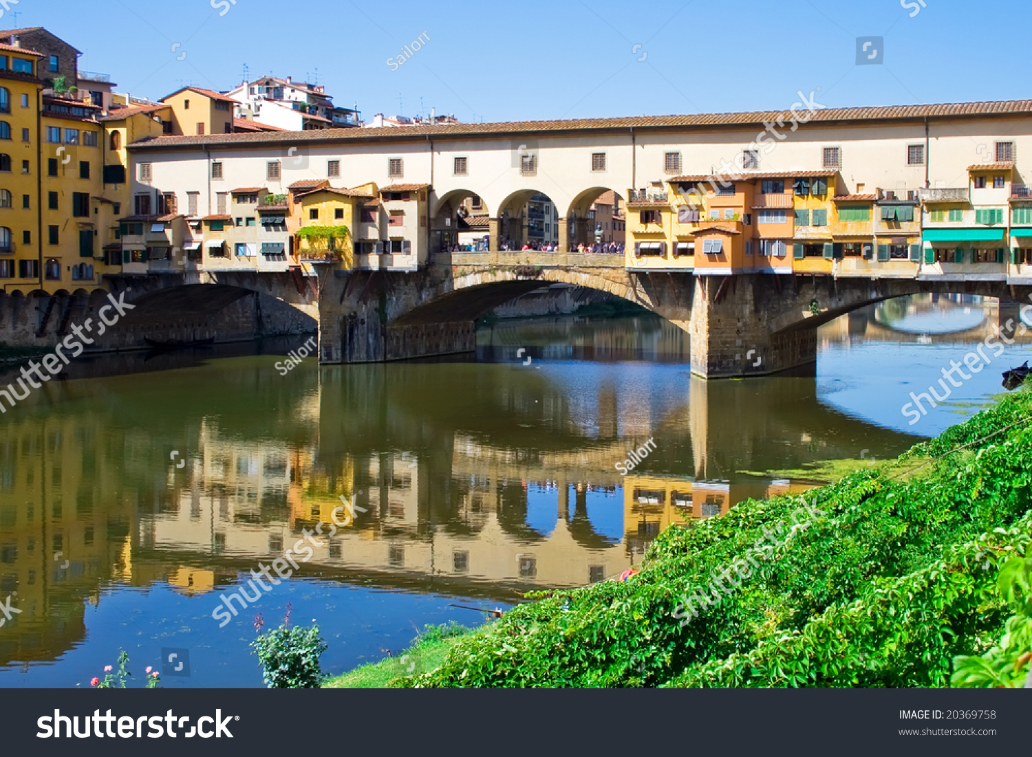 The Oldest Bridge Ponte Vecchio In Florence. Italy. Stock Photo 