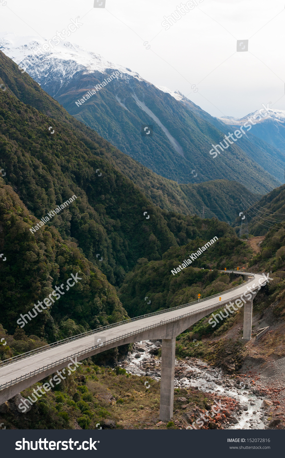 Otira Viaduct Arthurs Pass Southern Alps Stock Photo 152072816