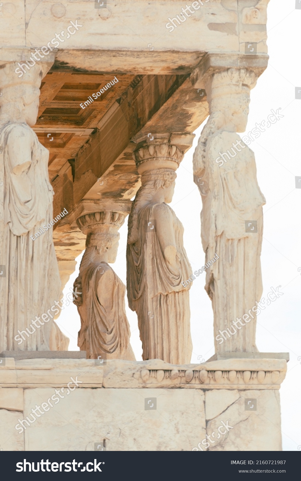 Parthenon Former Temple On Athenian Acropolis Stock Photo