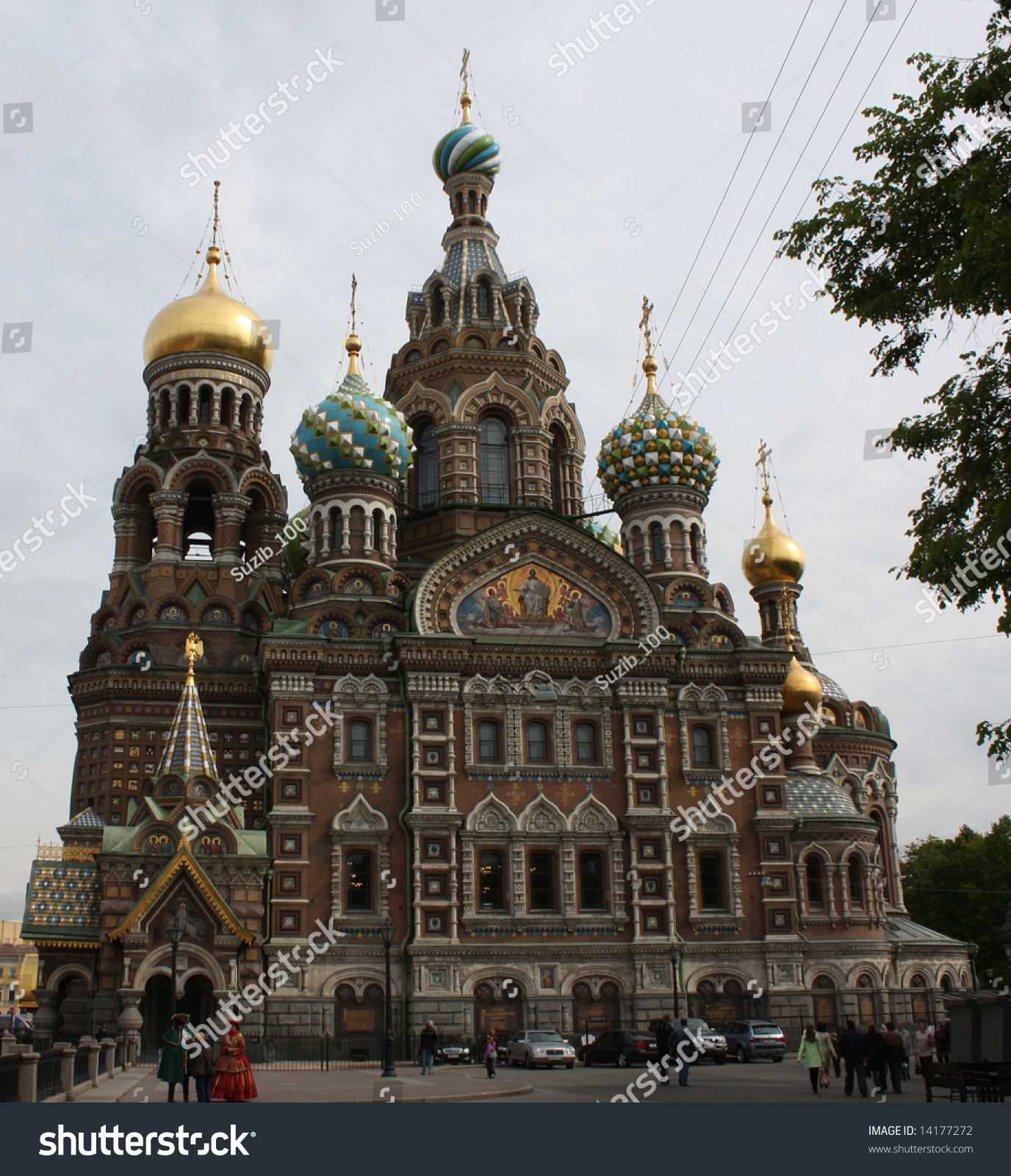 The Saviour Of The Spilt Blood Cathedral In St. Petersburg Stock Photo 