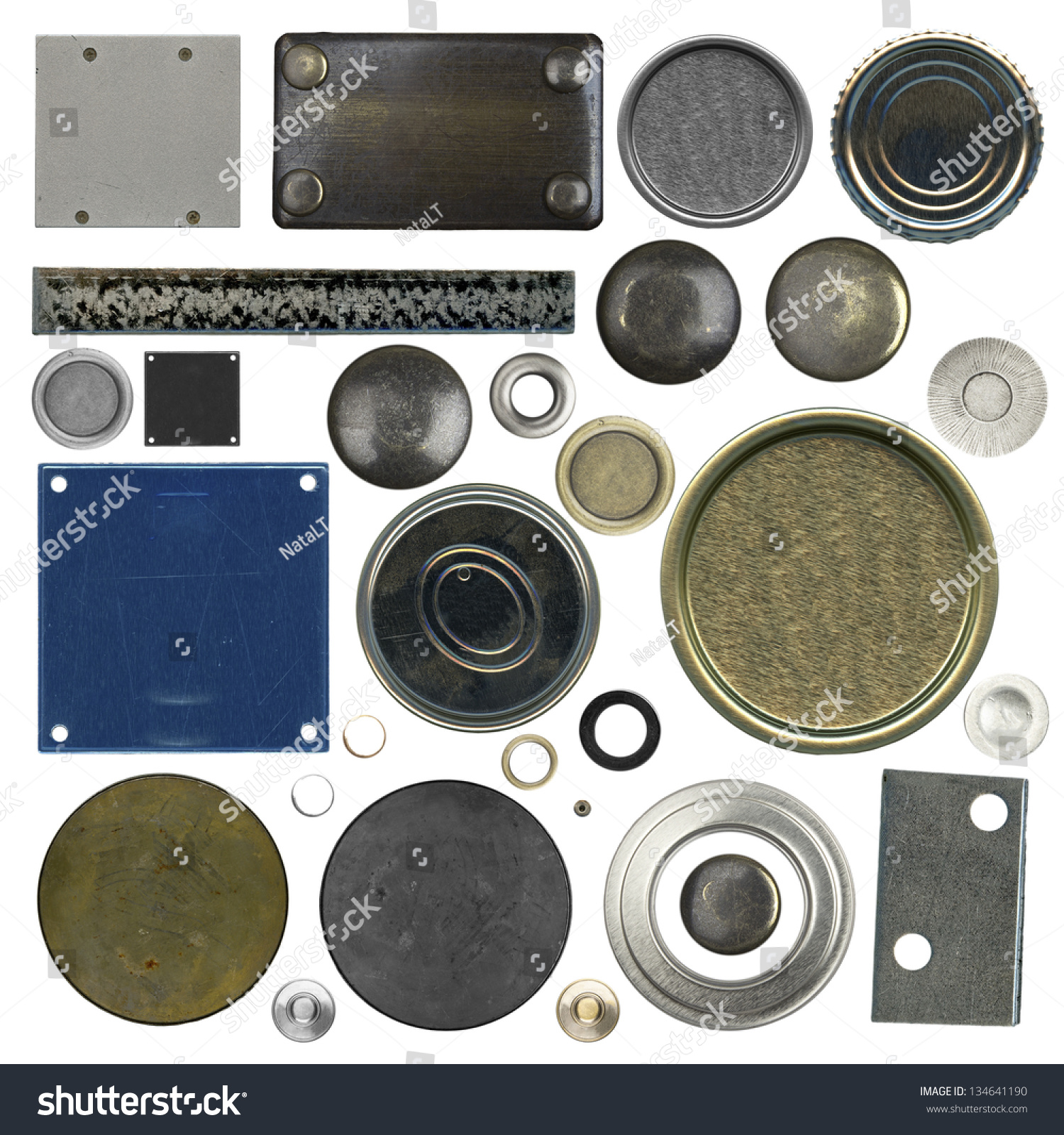 Bolt Head Types >> Set Different Types Metal Plates Isolated Stock Photo ... Bolt Head Types >> Set Different Types Metal Plates Isolated Stock Photo ...