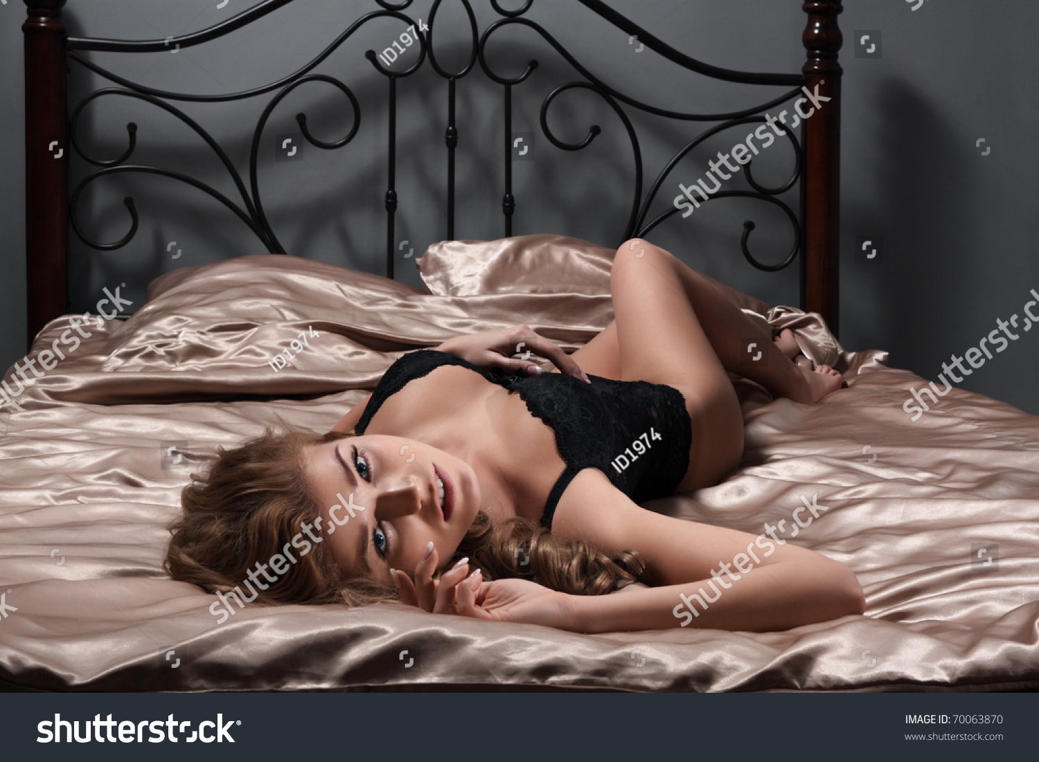 Sexy Girl Lies On Bed Stock Photo Shutterstock