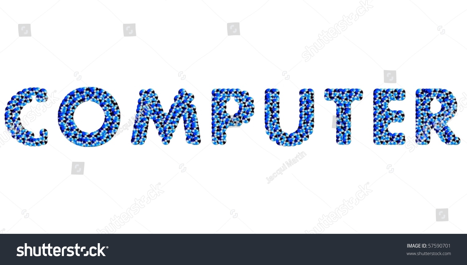 word-computer-created-using-disc-collage-stock-illustration-57590701