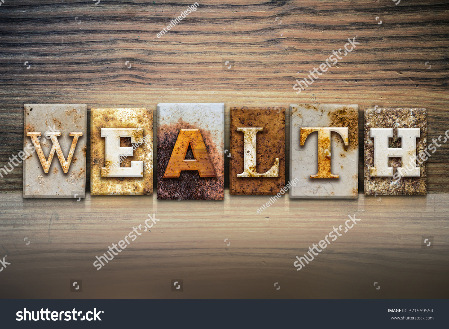 word-wealth-written-rusty-metal-letterpress-stock-illustration-321969554-shutterstock