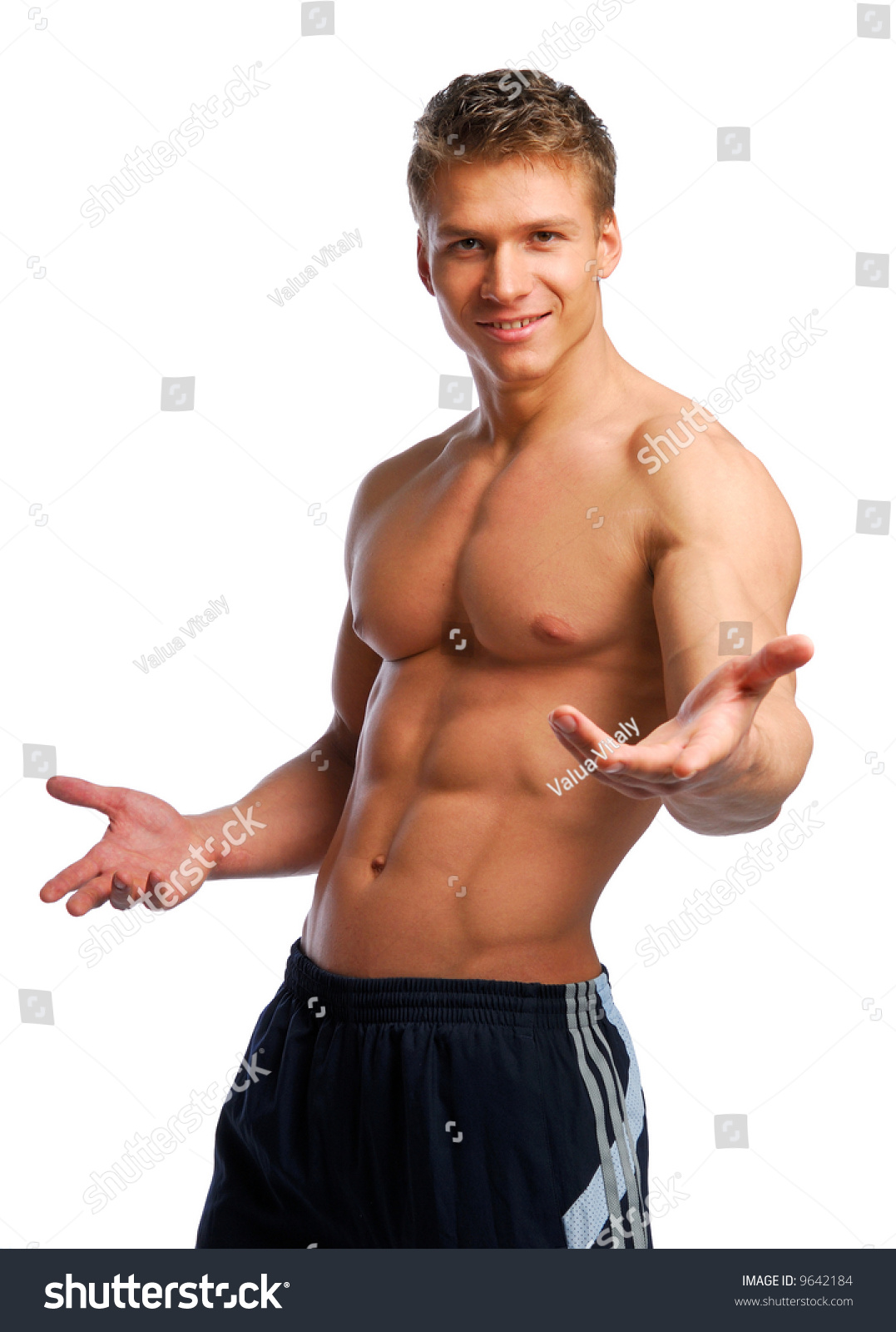 Young Handsome Barechested Man Stock Photo (Edit Now 