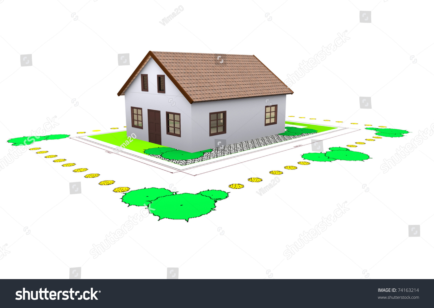 three-dimensional-house-plan-standing-on-stock-illustration-74163214-shutterstock