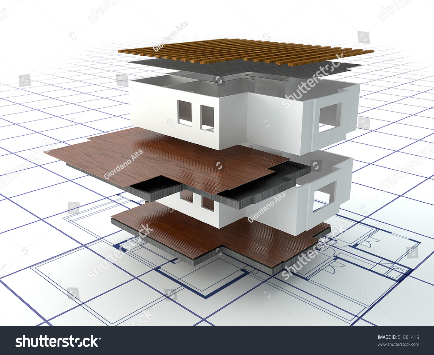 three-dimensional-structure-house-project-on-blueprint-plan-stock-photo-51881416-shutterstock