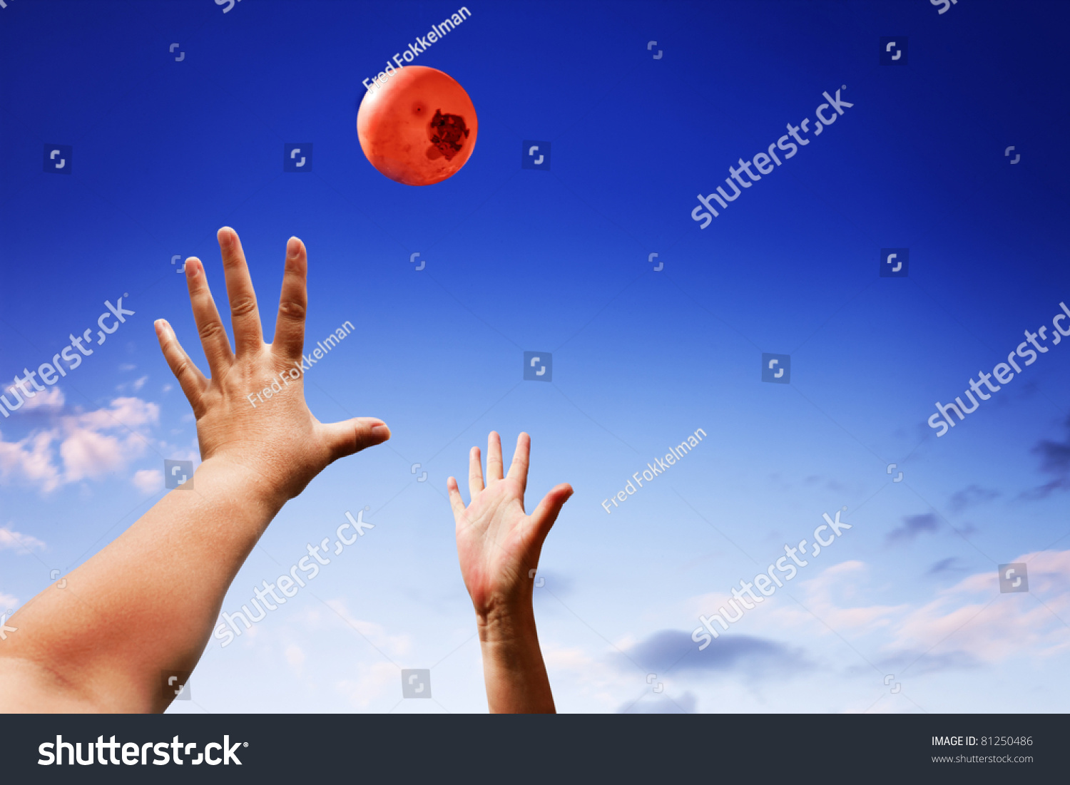 Throwing A Ball In The Air Stock Photo 81250486 Shutterstock