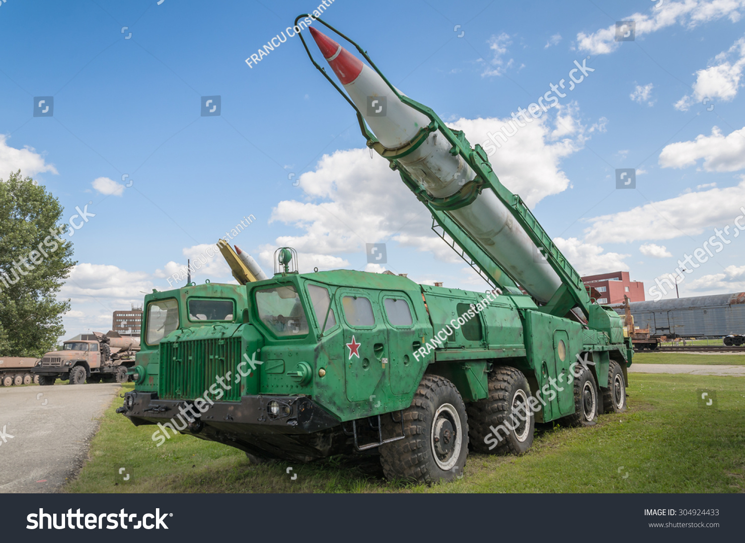 Togliatti, Russia - July 19, 2015: Maz-543 (9p117) Launcher With 8k14 ...