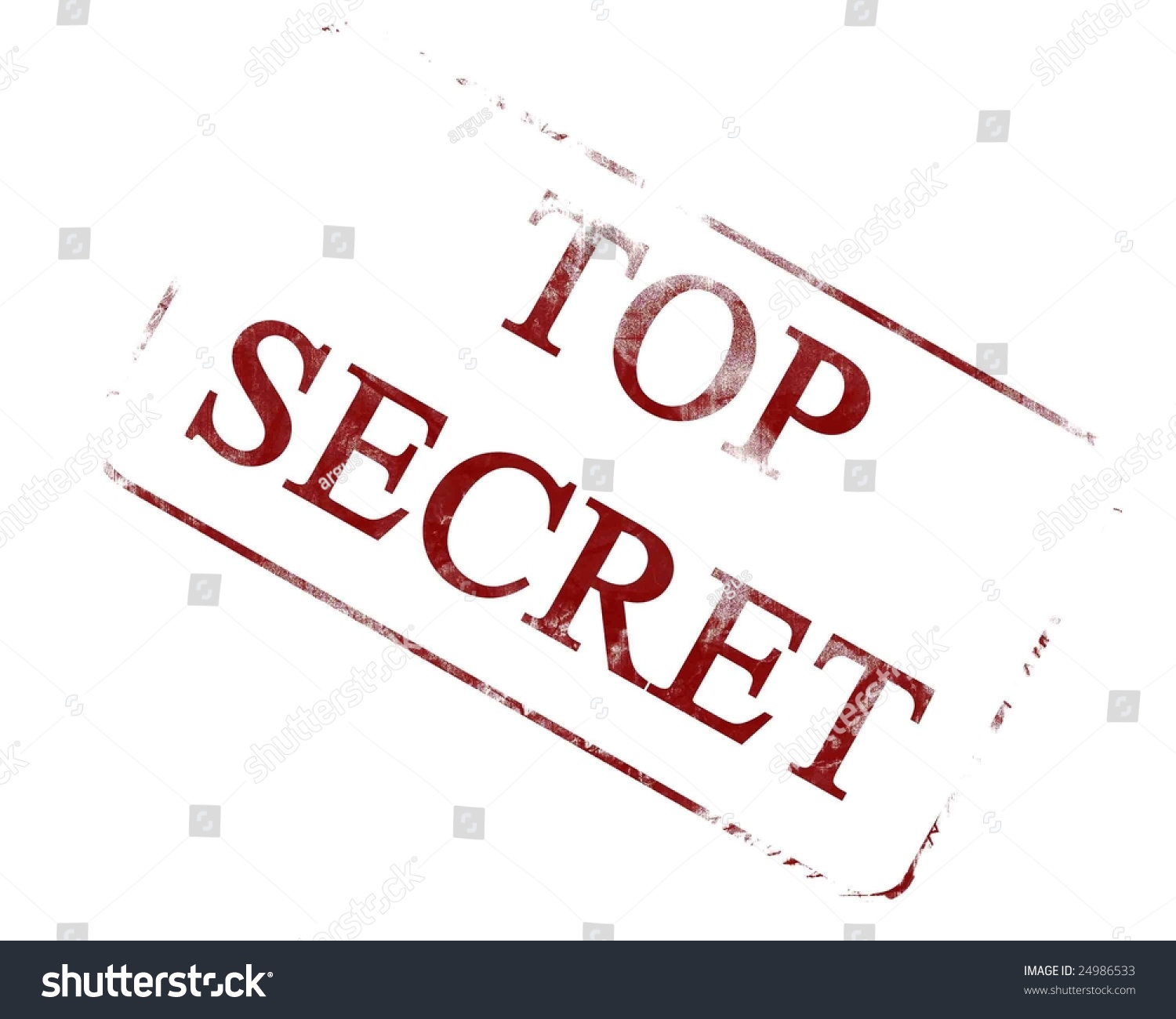 Top Secret Stamp On A White Background Stock Photo 24986533 : Shutterstock