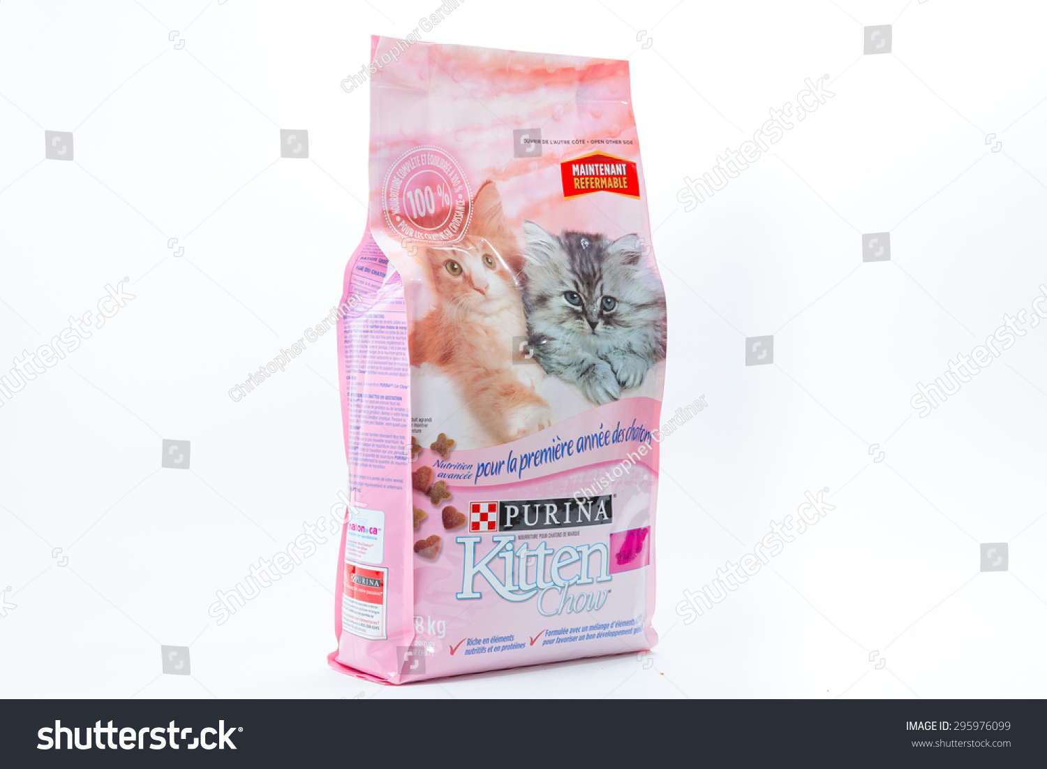 kitten food yellow bag