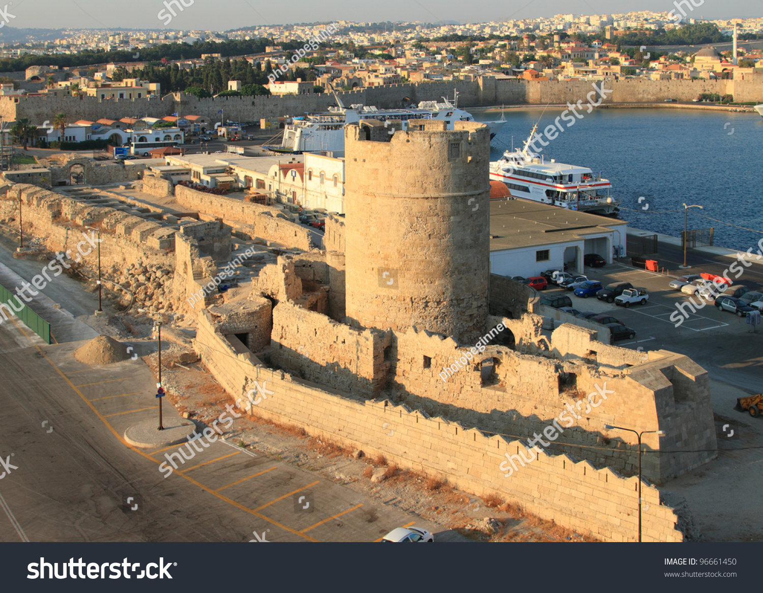 Tower Of Angels Rhodes Greece Stock Photo 96661450 Shutterstock