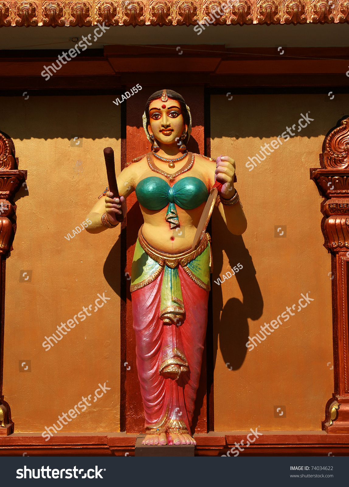 Traditional Statues Of Gods And Goddesses In The Hindu