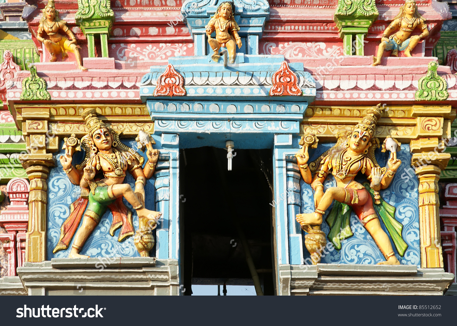 Traditional Statues Of Gods And Goddesses In The Hindu