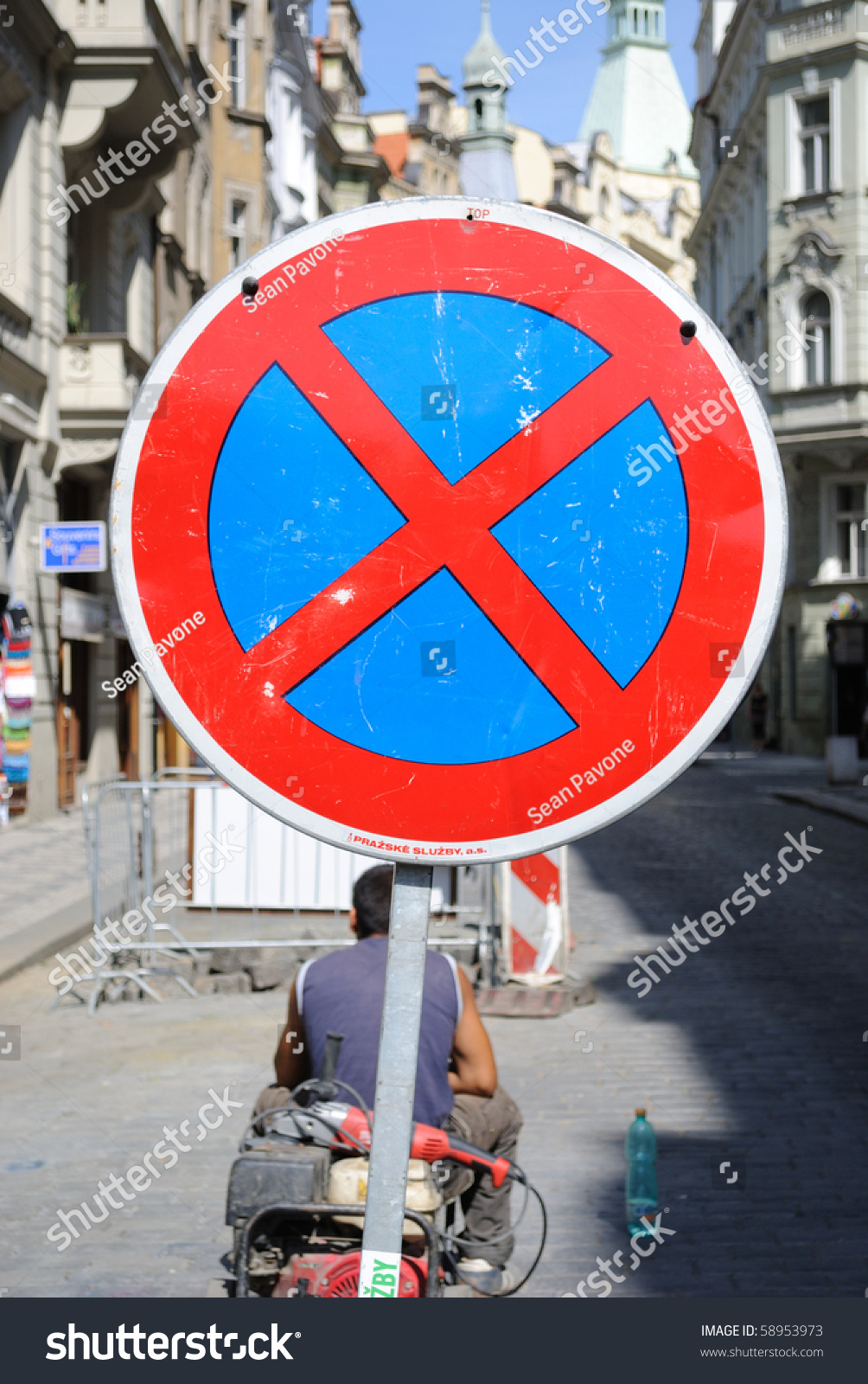 Traffic Sign Prague Czech Republic Stock Photo 58953973 Shutterstock