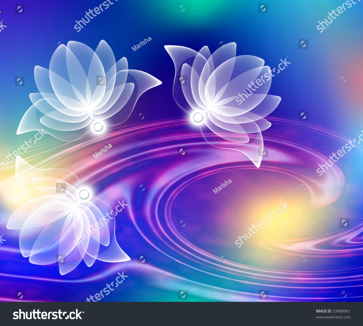 Transparent Flowers Stock Photo 33489961 : Shutterstock
