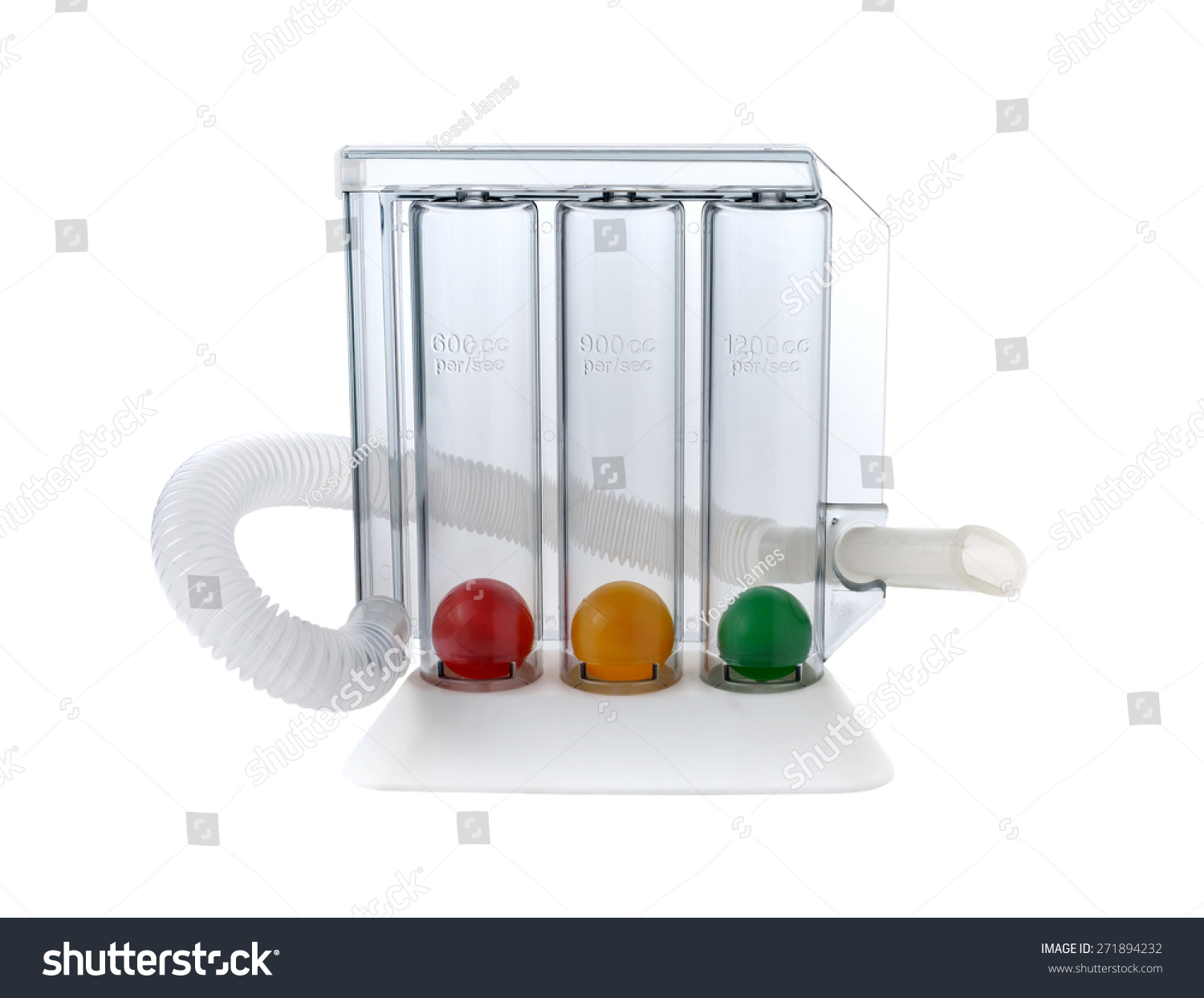 Tri Balls Spirometer, Used To Encourage Deep Breath After Major Surgery