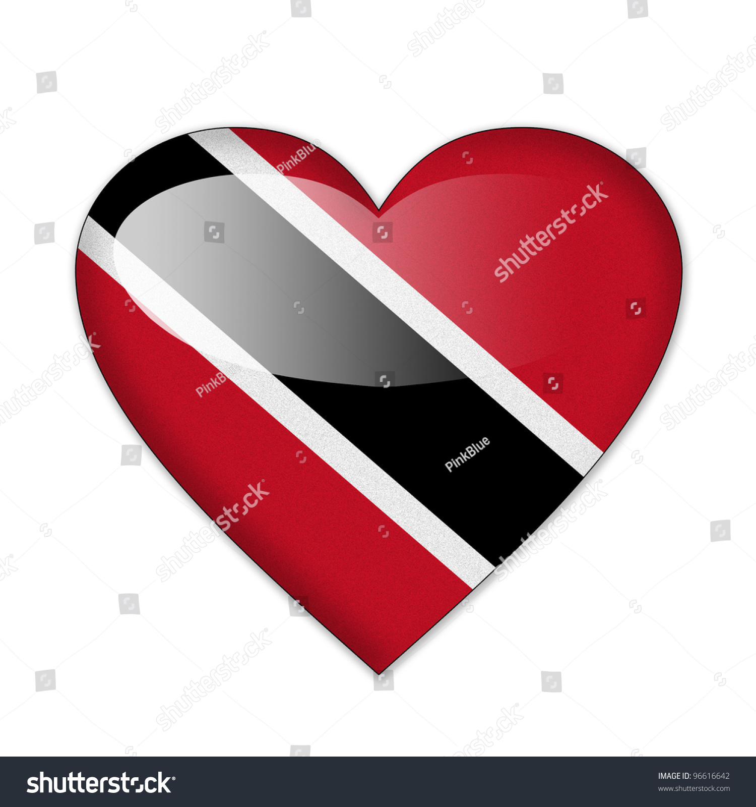 Trinidad Tobago Flag Heart Shape Isolated Stock Illustration 96616642 Shutterstock 7591