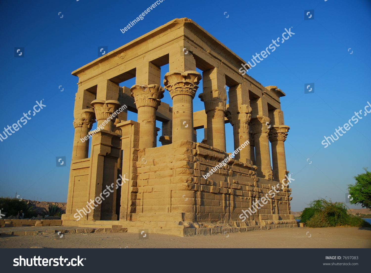 Trojans Kiosk Vestibule In The Temple Of Isis Philae In Egypt