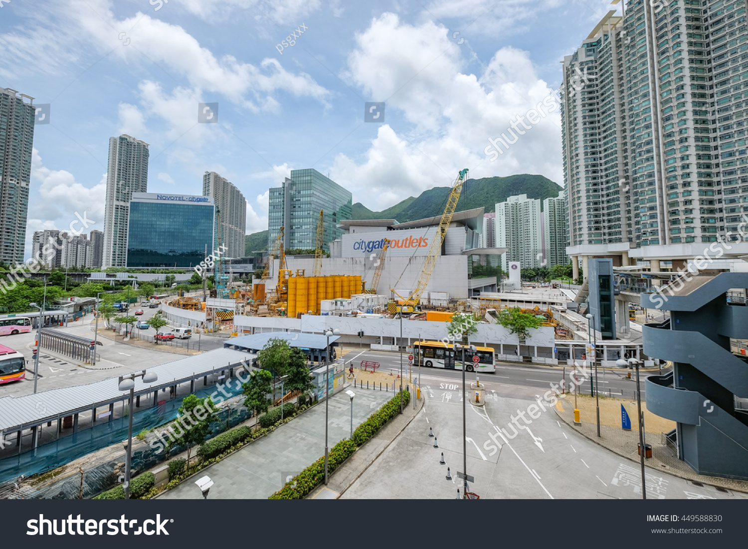 Tung Chung , Hong Kong , June 30 : The Construction Site At Citygate Outlets , The Very Big ...