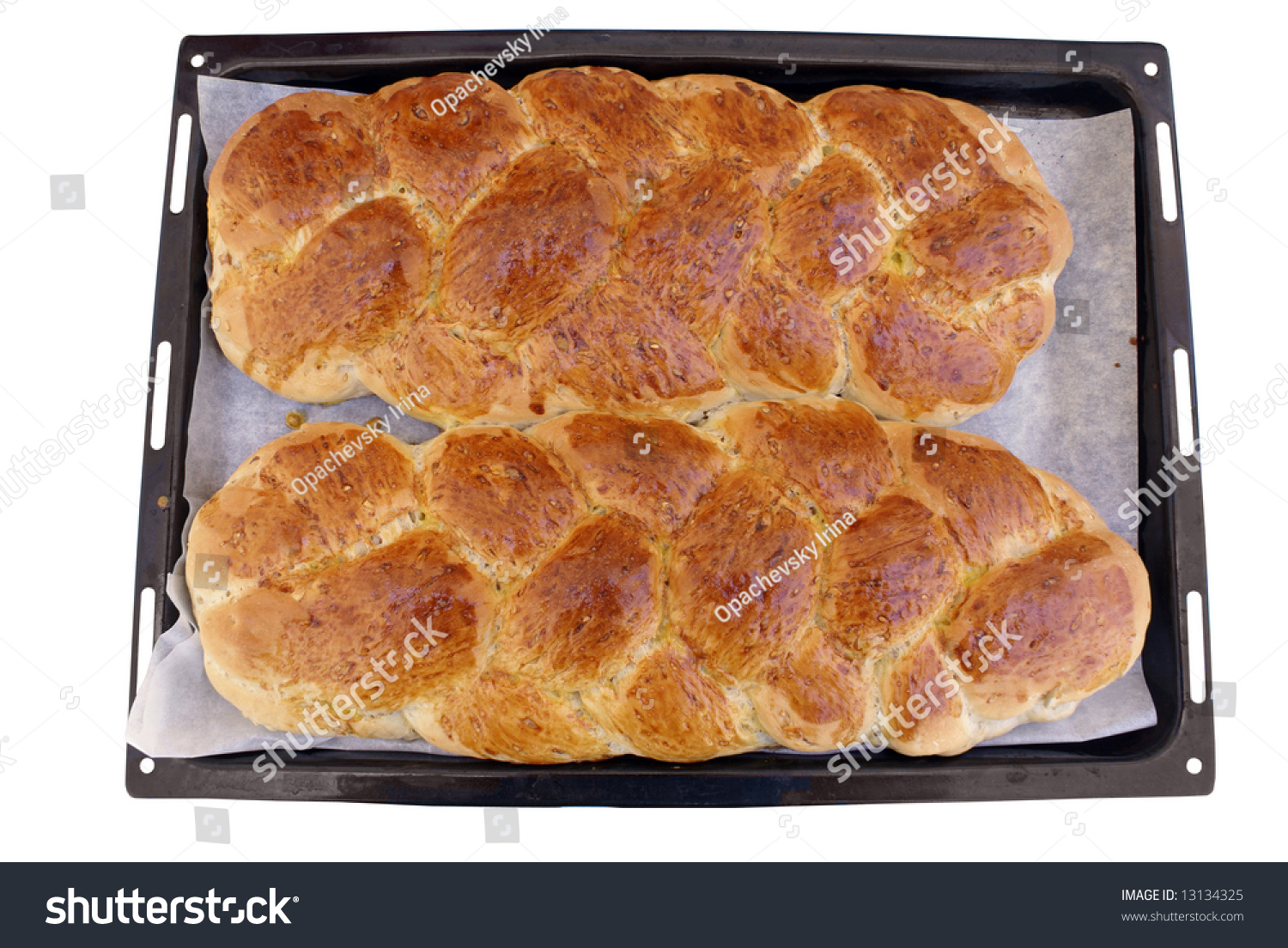 Two Baked Loaves Of A White Bread Stock Photo 13134325 Shutterstock