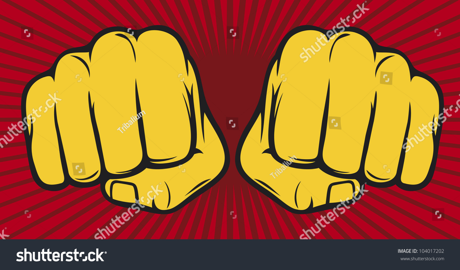 Two Fists Punching Stock Photo 104017202 Shutterstock