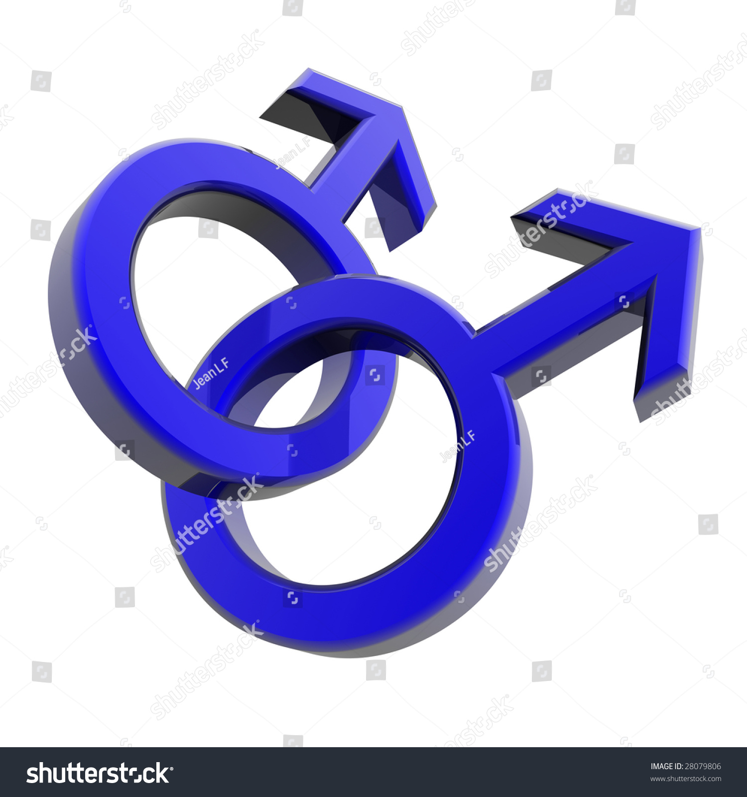 Two Male Rings Together Symbol Gay Stock Illustration 28079806