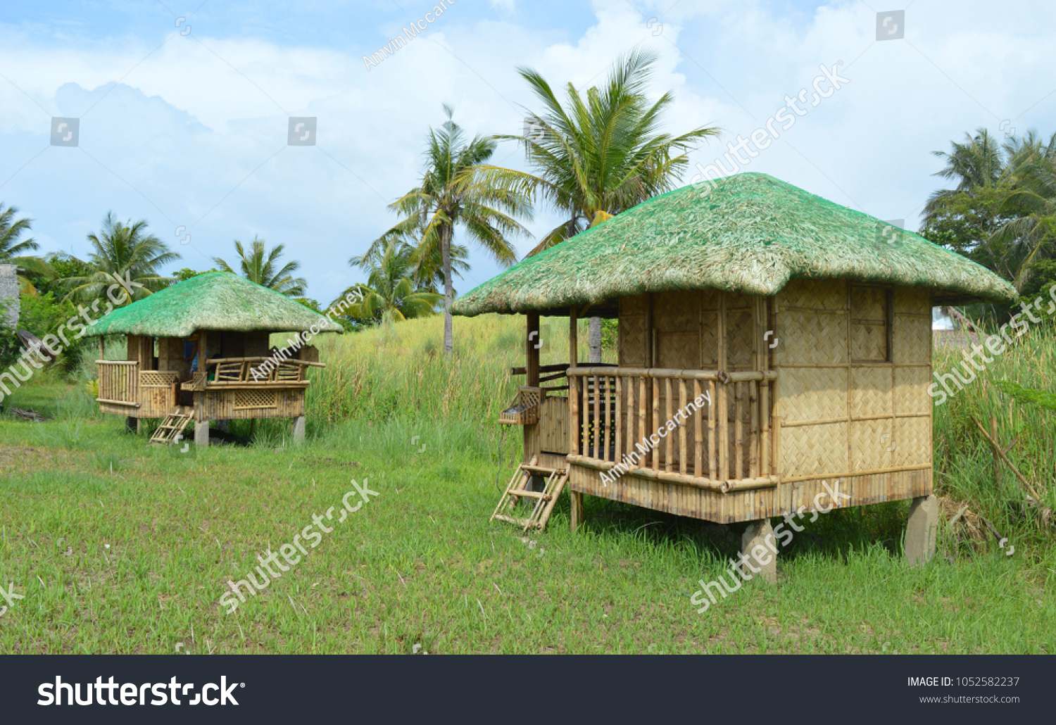 Two Philippines Bahay Kubo Native House Stock Photo Edit Now