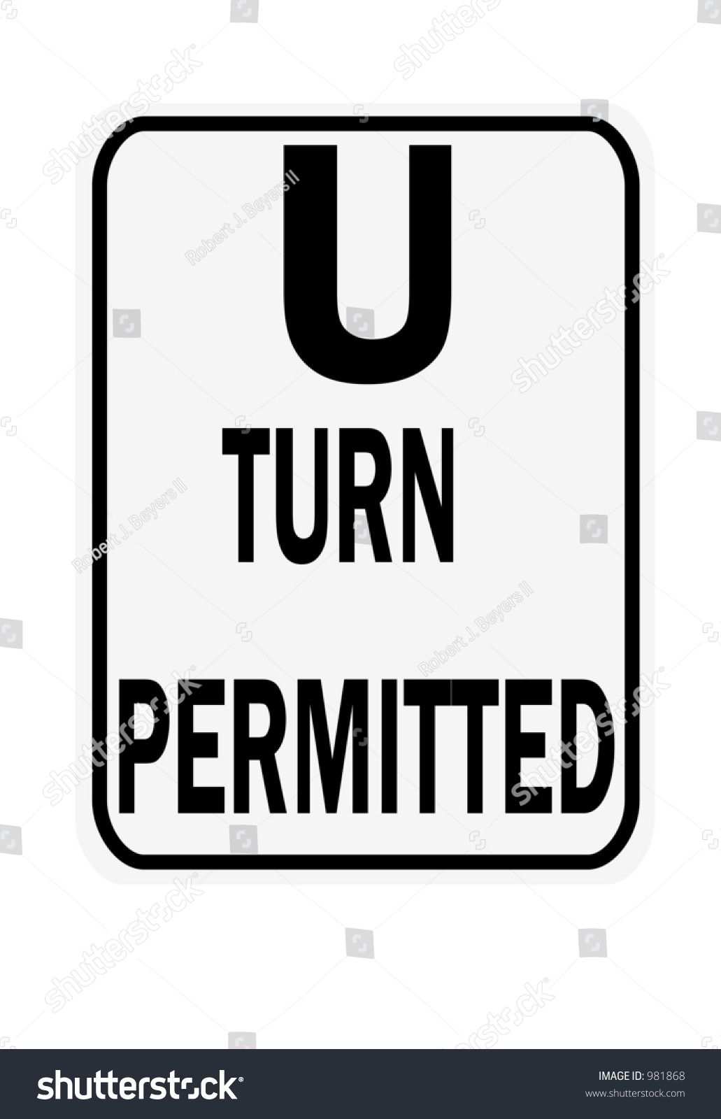 u-turn-permitted-sign-isolated-on-a-white-background-stock-photo-981868