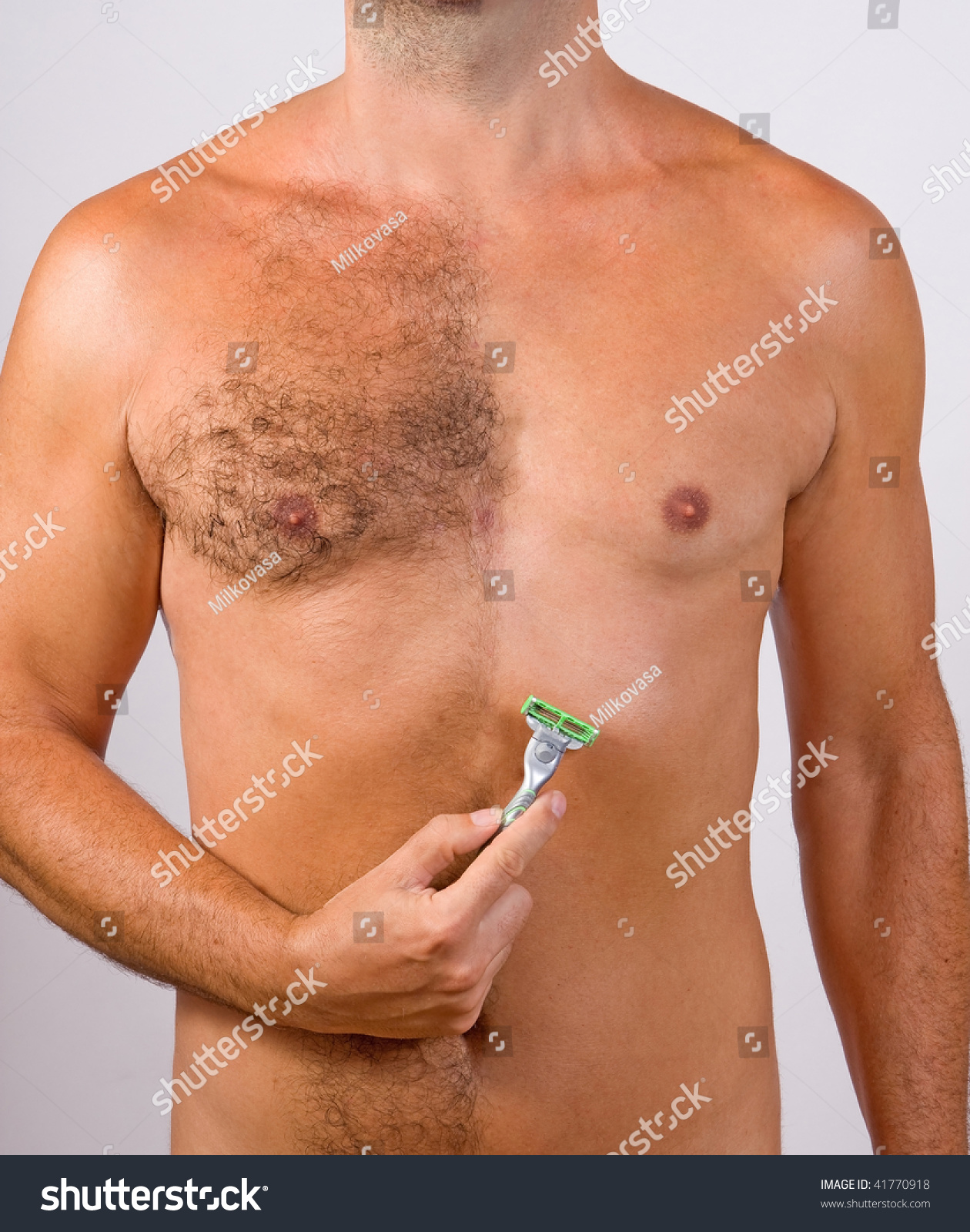 Body male shaved