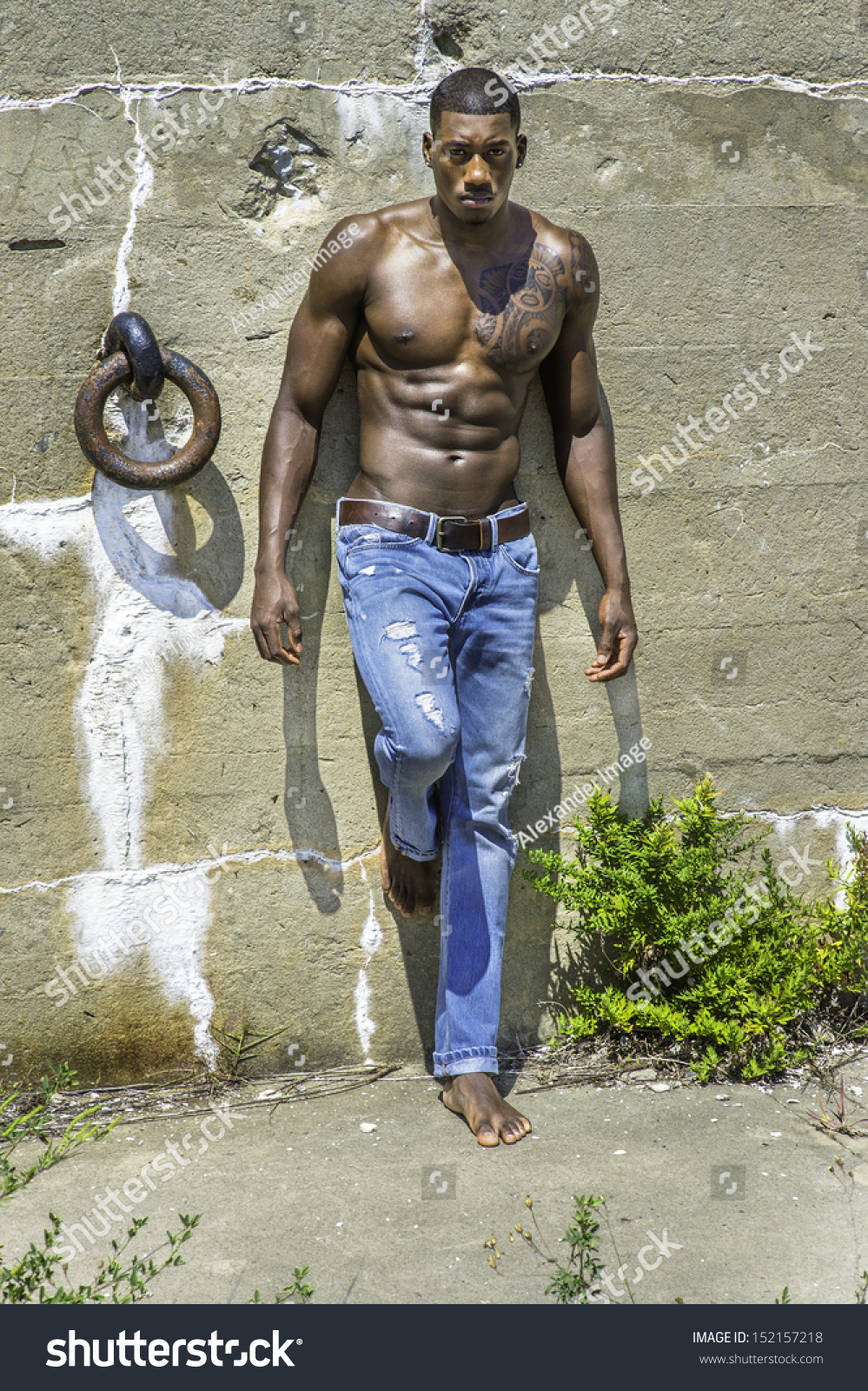 Naked Black Man Walking Telegraph