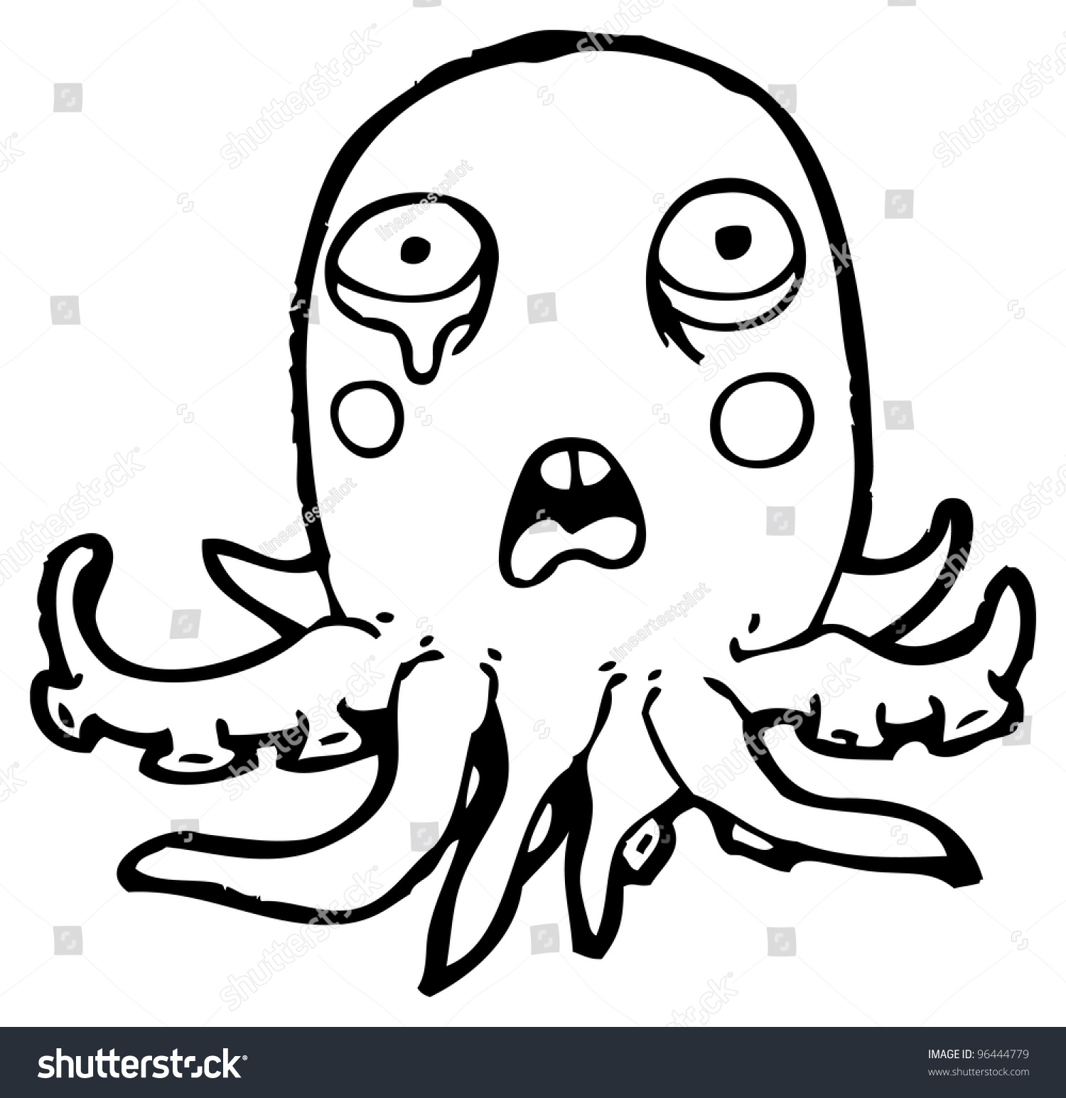 happy and unhappy octopus