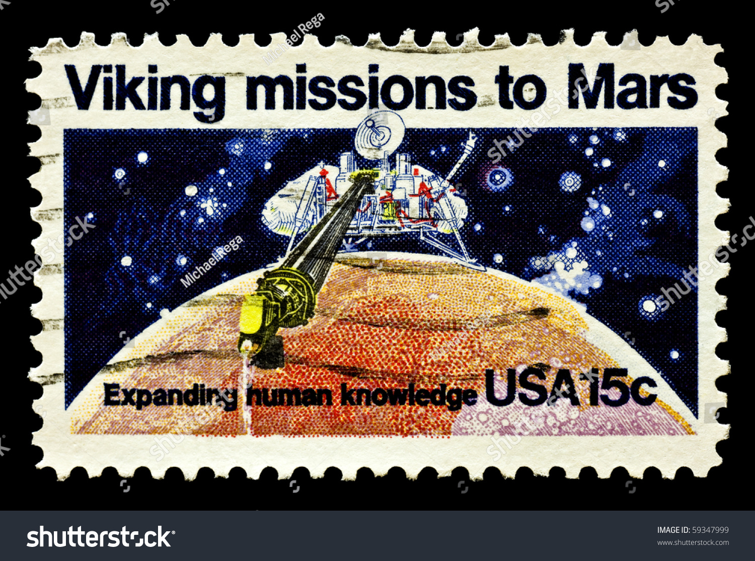 UNITED STATES CIRCA 1970's A stamp printed in United States Viking mission to Mars United States CIRCA 1970's UNITED STATES CIRCA 1970's A stamp printed in United States Viking mission to Mars United States CIRCA 1970's