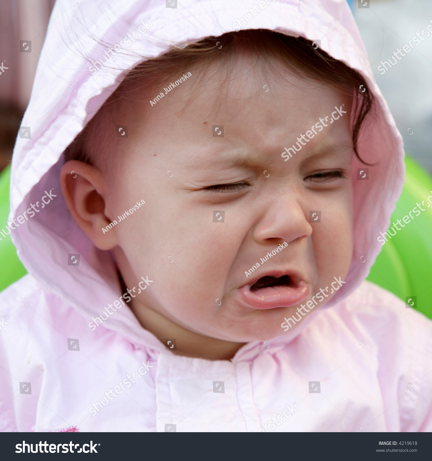 Upset Baby Girl Stock Photo Image Of Difficulties Bricked 28059260