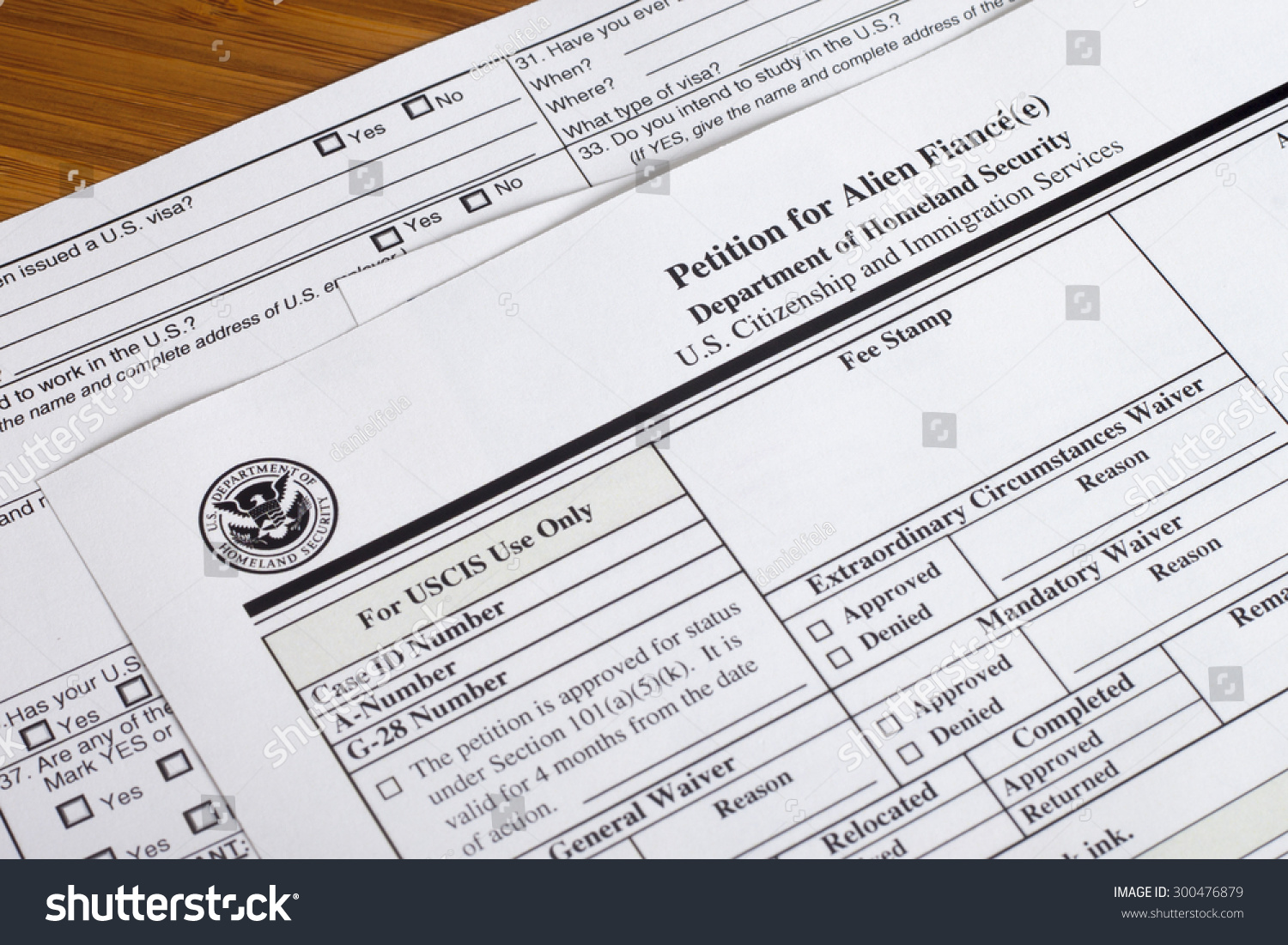 Us Homeland Security Citizen Immigration Services Stock Photo 300476879