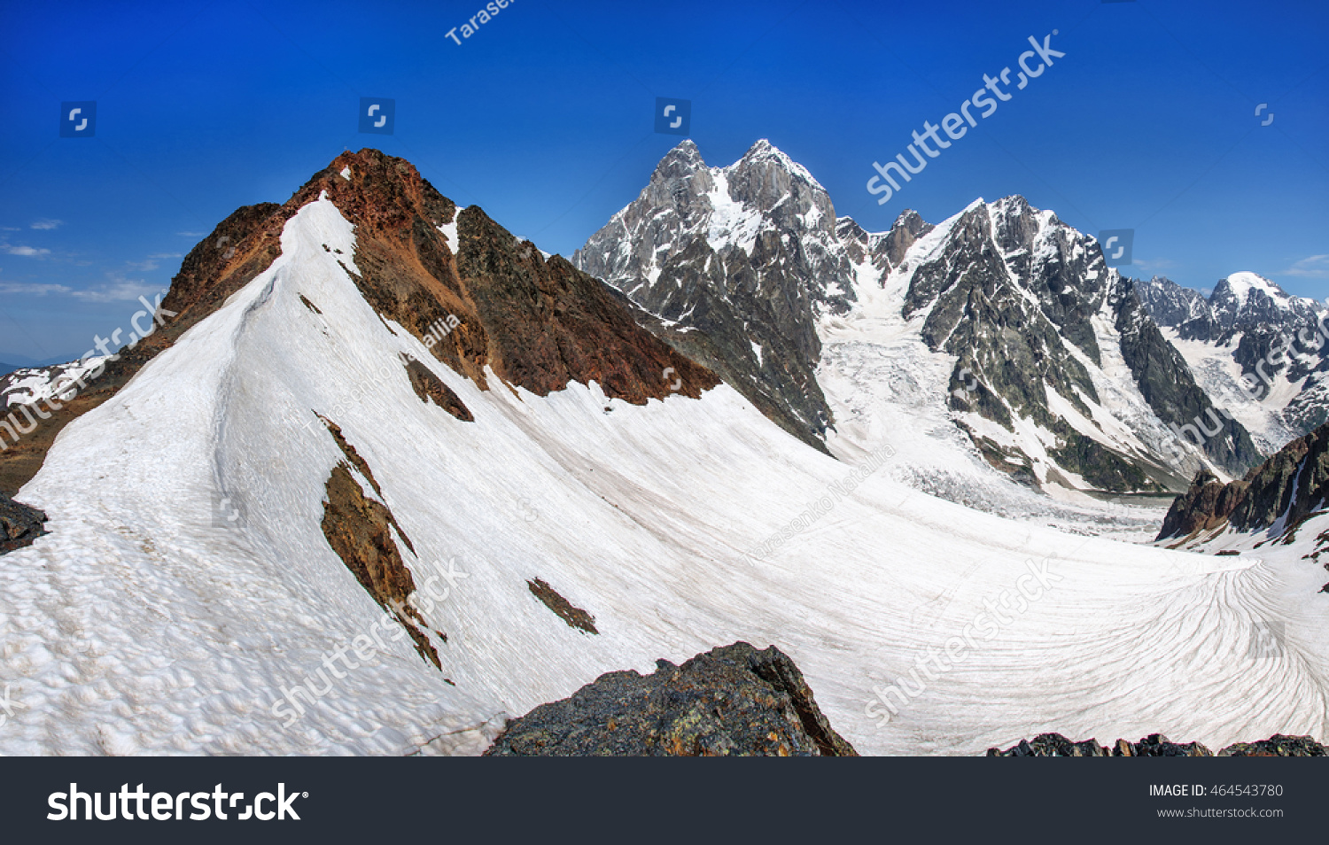 Ushba mountain in the Main Caucasian ridge Georgia Ushba mountain in the Main Caucasian ridge Georgia