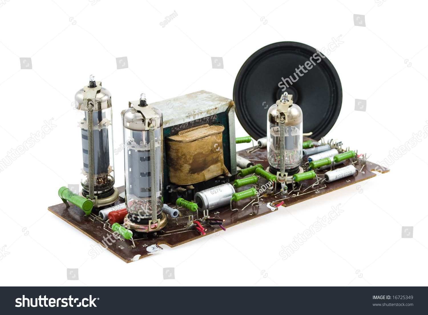 Vacuum Tube Amplifier Circuit Board Stock Photo 16725349 - Shutterstock