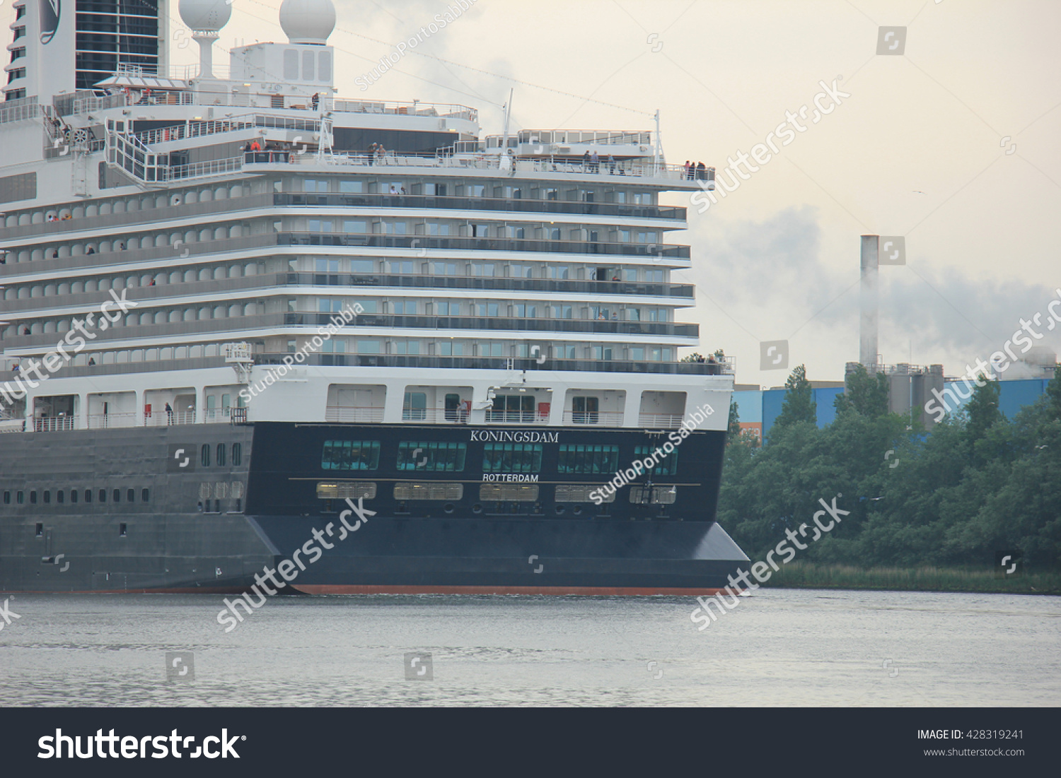 Velsen, The Netherlands - May, 29th 2016: Ms Koningsdam. Ms Koningsdam ...