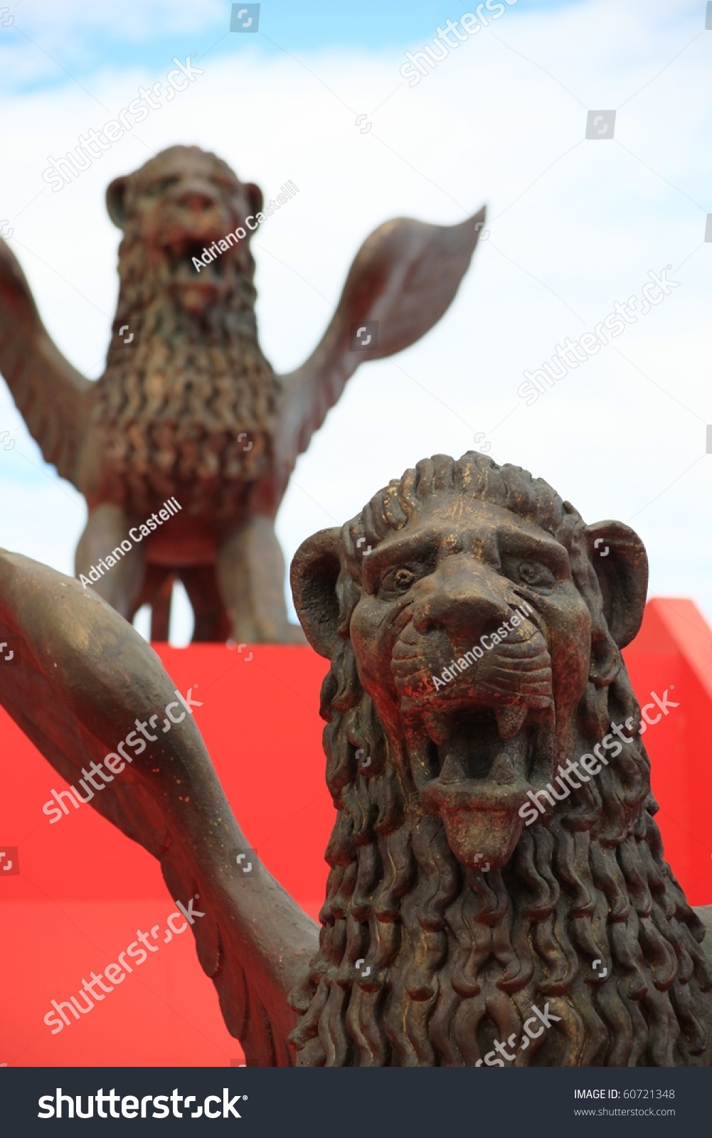 Venice, Italy September 04 The Golden Lion Symbol Of 67th Venice