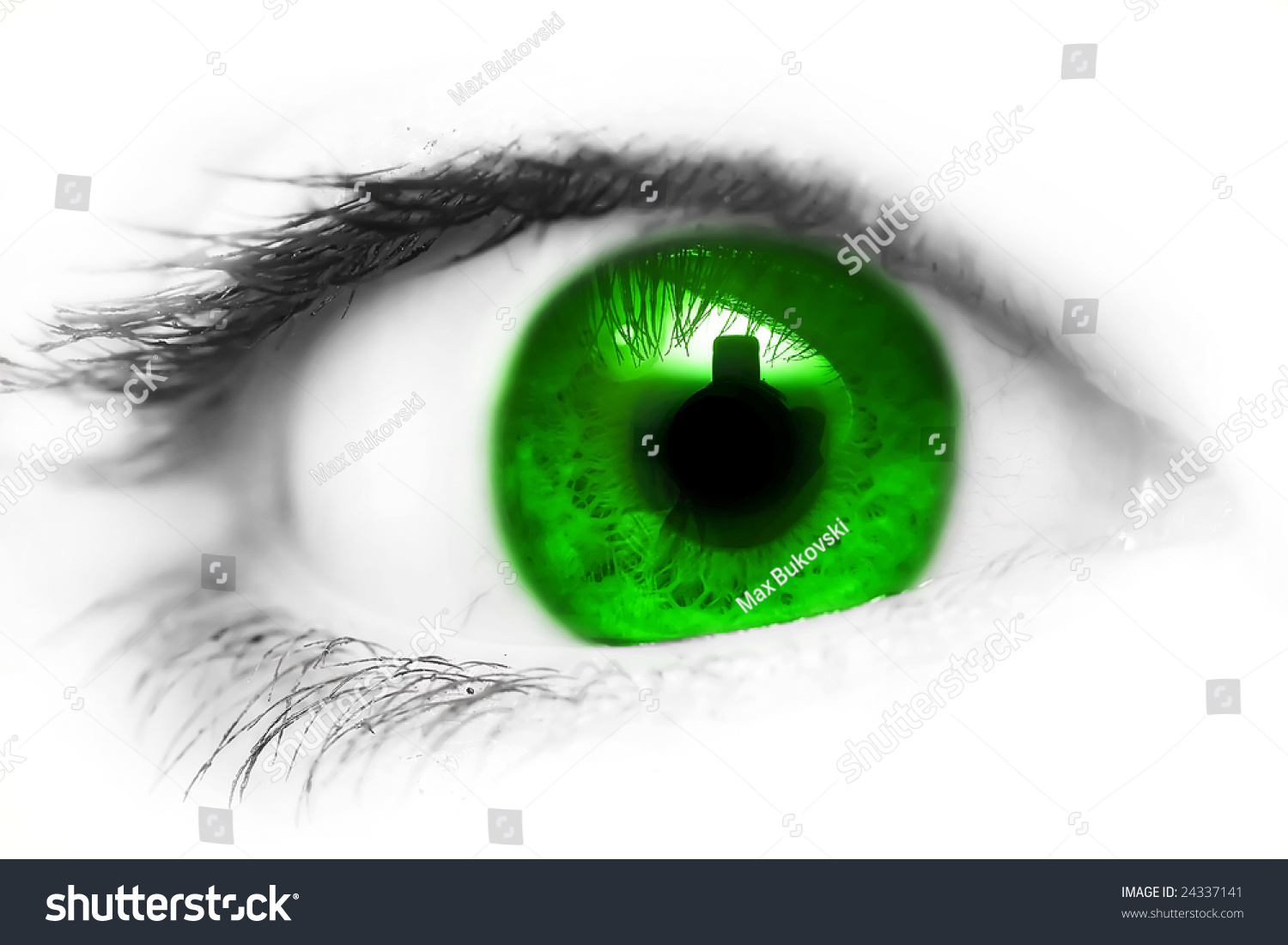 Sharp And Detail Macro Of Eye Sharp And Detail Macro Of Eye Stock Photo 24337141