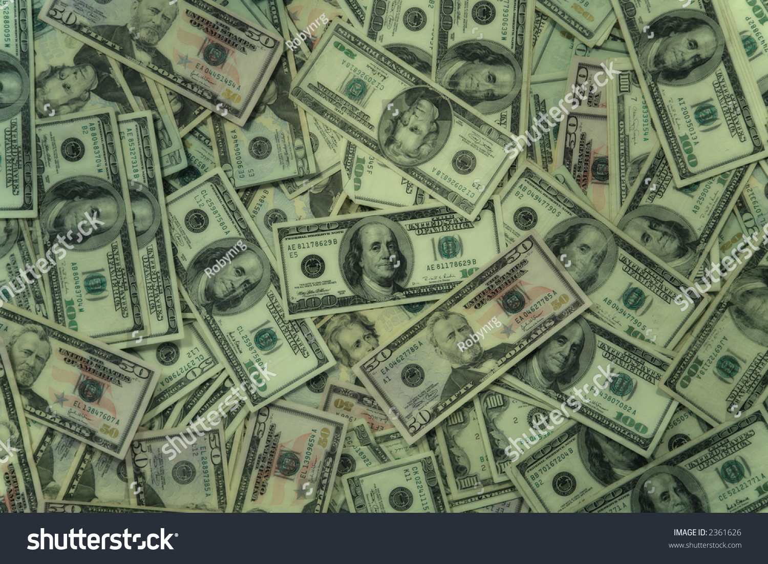 Vibrant Green Money Background Stock Photo 2361626 Shutterstock