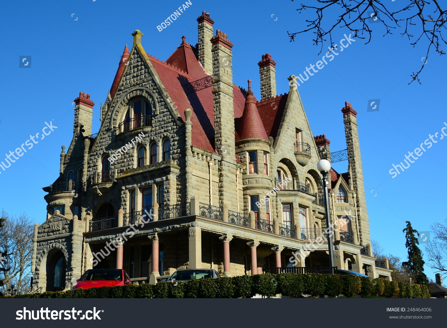 Victoria Bc, Canada January 29 2015.Craigdarroch Castle Is A Classic ...