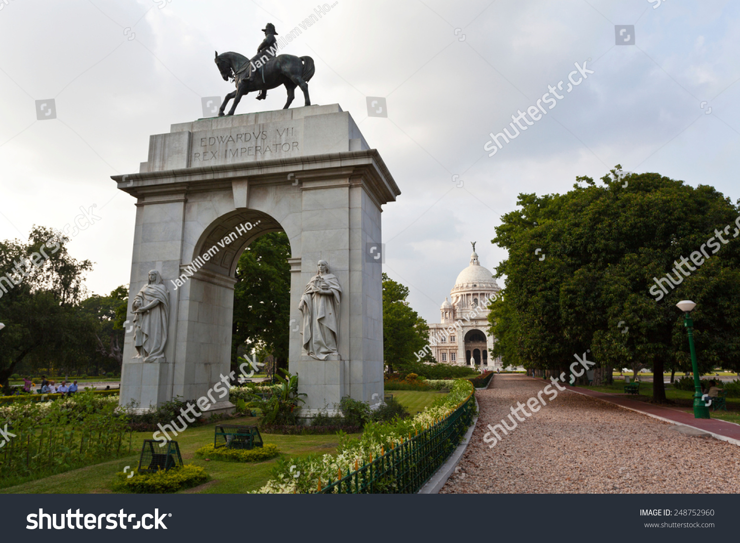 Victoria Memorial In Calcutta (Kolkata) West Bengal - India Stock Photo ...