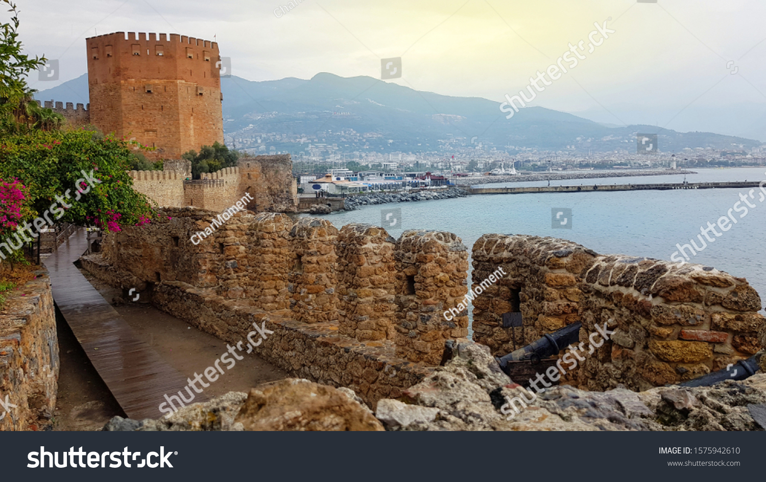 View Red Tower Kizil Kule Ancient Stock Photo Shutterstock