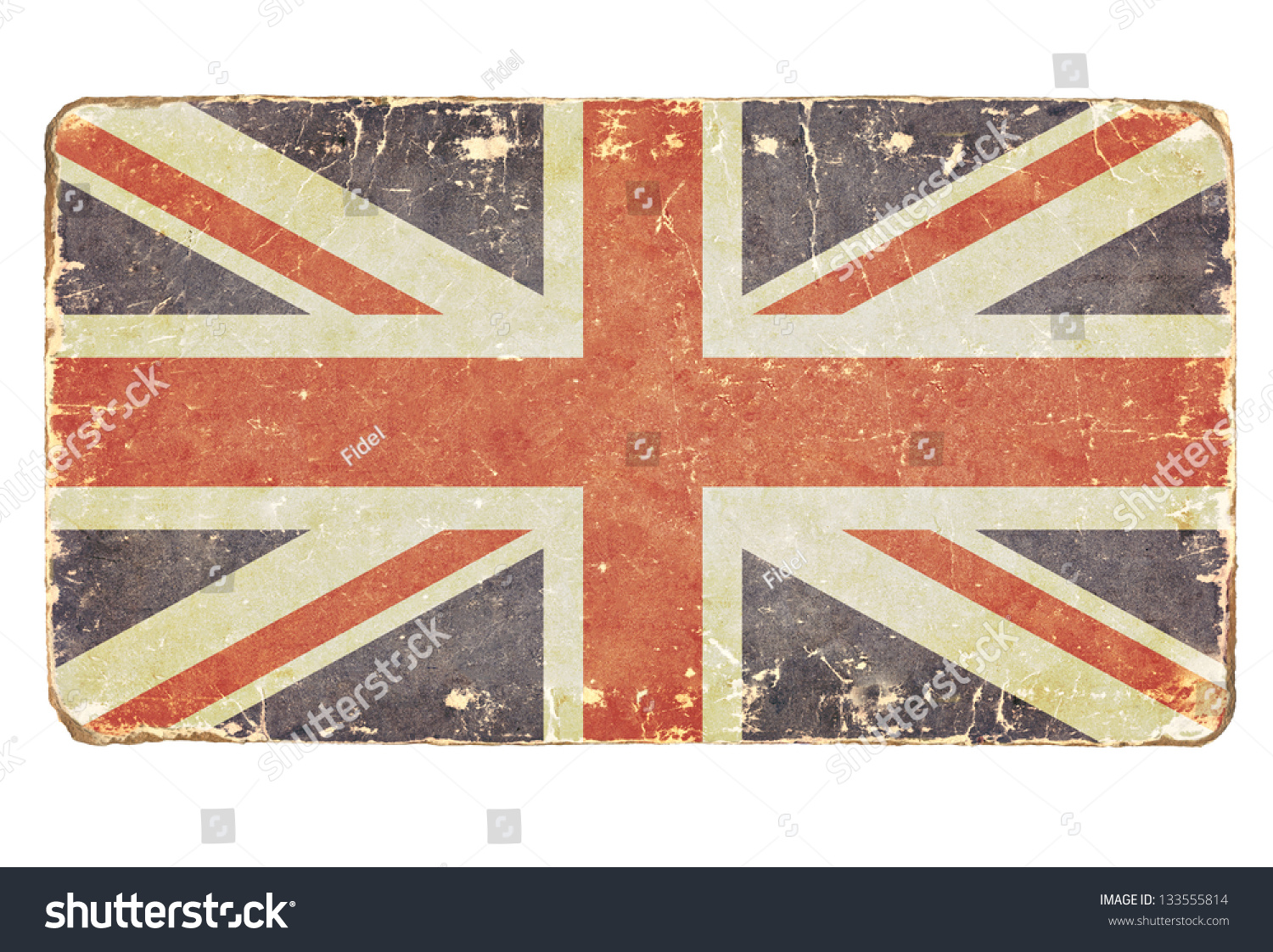 Vintage British Flag Background Stock Photo 133555814 Shutterstock