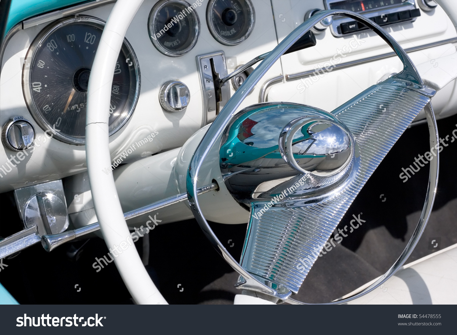 Vintage Car Interior Stock Photo 54478555 : Shutterstock